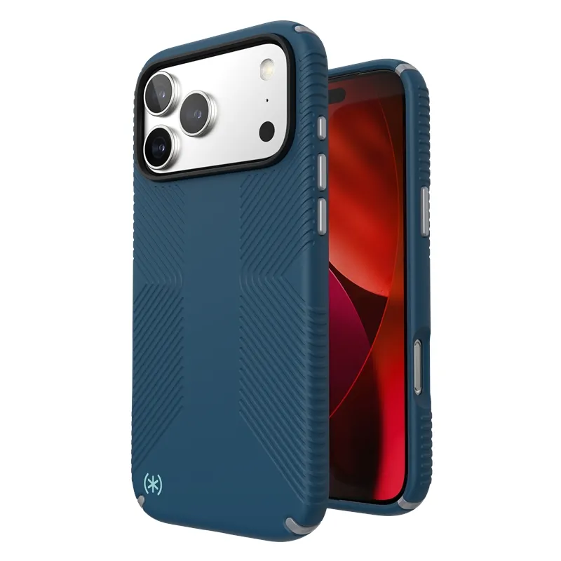 Etui Speck Presidio2 Grip MagSafe do iPhone 17 Pro Max Niebieski