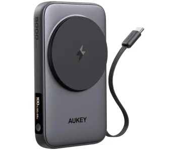 Powerbank Aukey PB-MS11 3w1 5000mAh 20W Szary