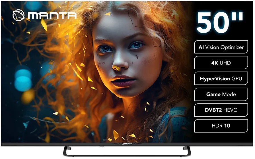 Telewizor Manta MATV002LUV50  50" LED 4K Smart TV VIDAA DVB-T2