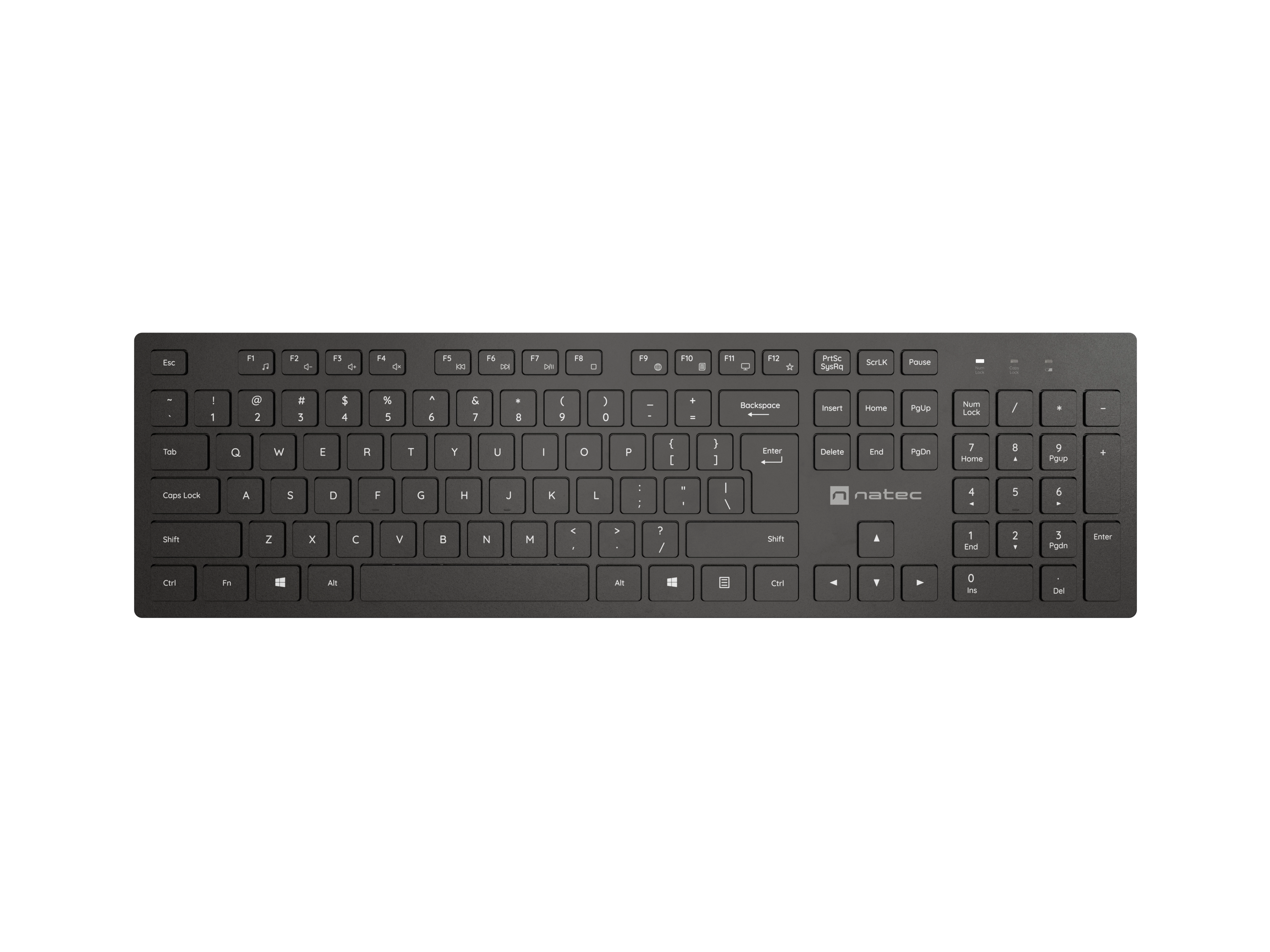 Klawiatura membranowa Natec Herring Wireless Czarny