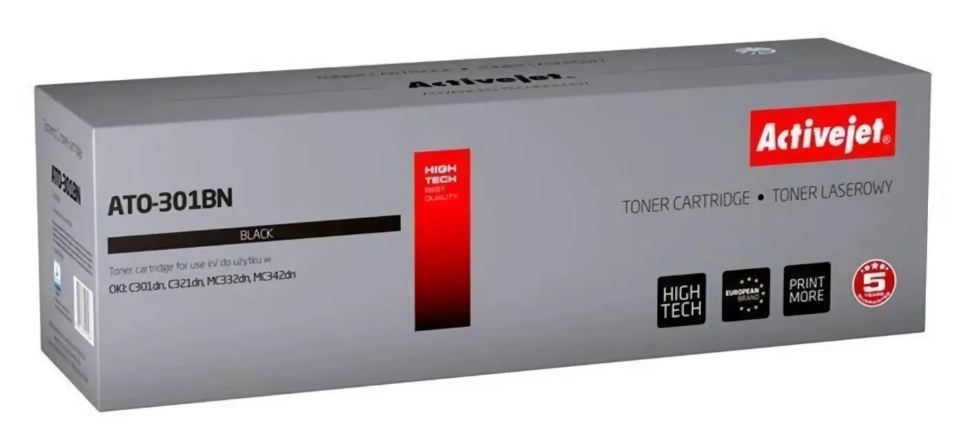 Toner ActiveJet ATO-301BN (zamiennik 44973536) Czarny