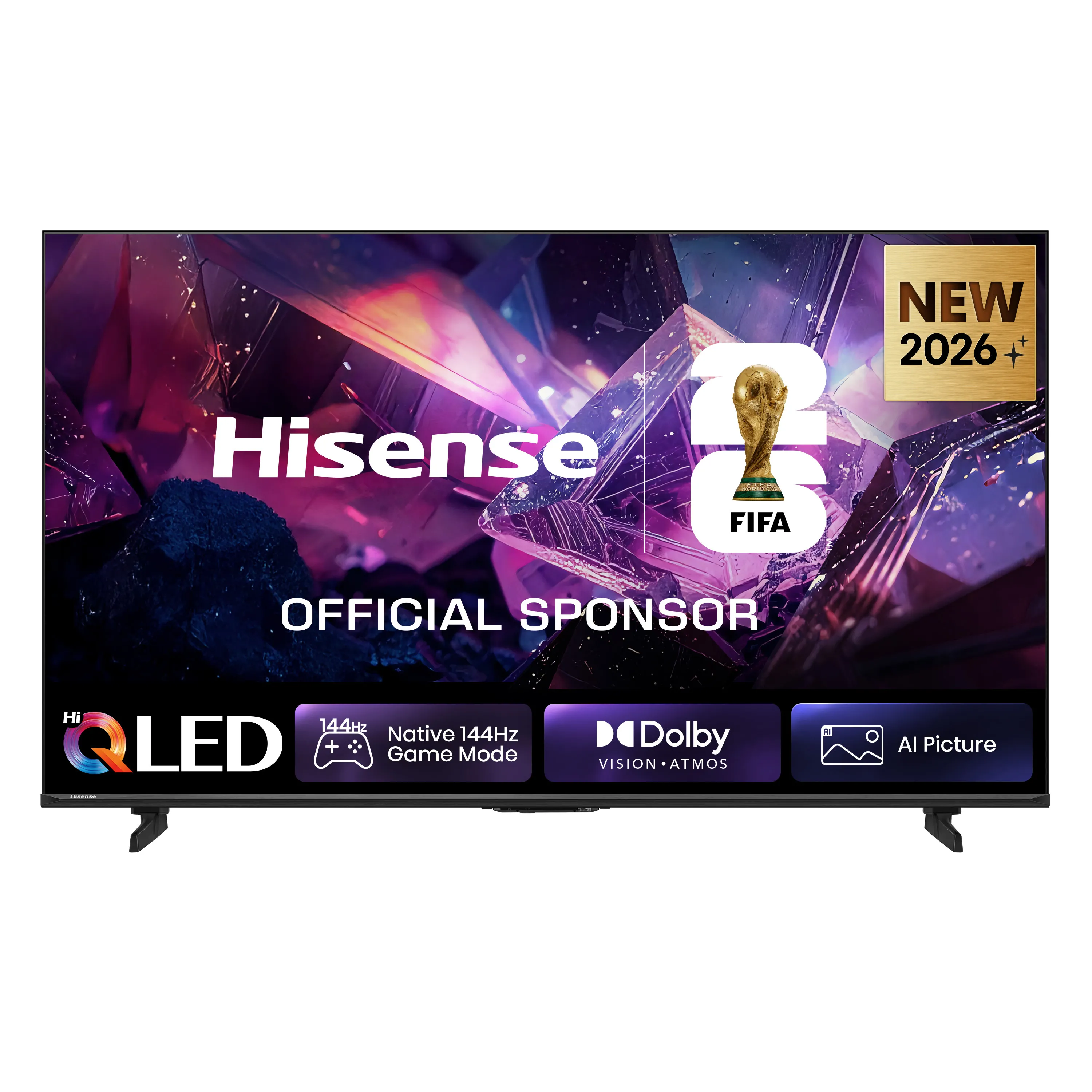 Telewizor Hisense 65E7S PRO 65" QLED 4K 144Hz Smart TV Funkcje AI Dolby Vision Doby Atmos HDMI 2.1 DVB-T2