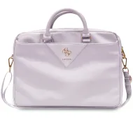 Guess ZIP Leather Triangle 16" Fioletowy