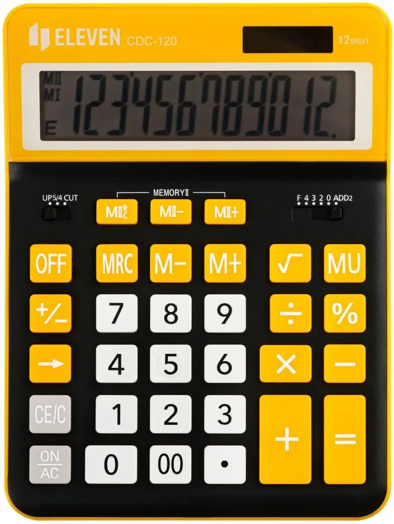 Kalkulator Eleven CDC120BKOR Czarno-żółty