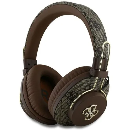 Słuchawki bezprzewodowe Guess GUE004608 Metal 4G Logo Nauszne Bluetooth 5.3 Brązowy