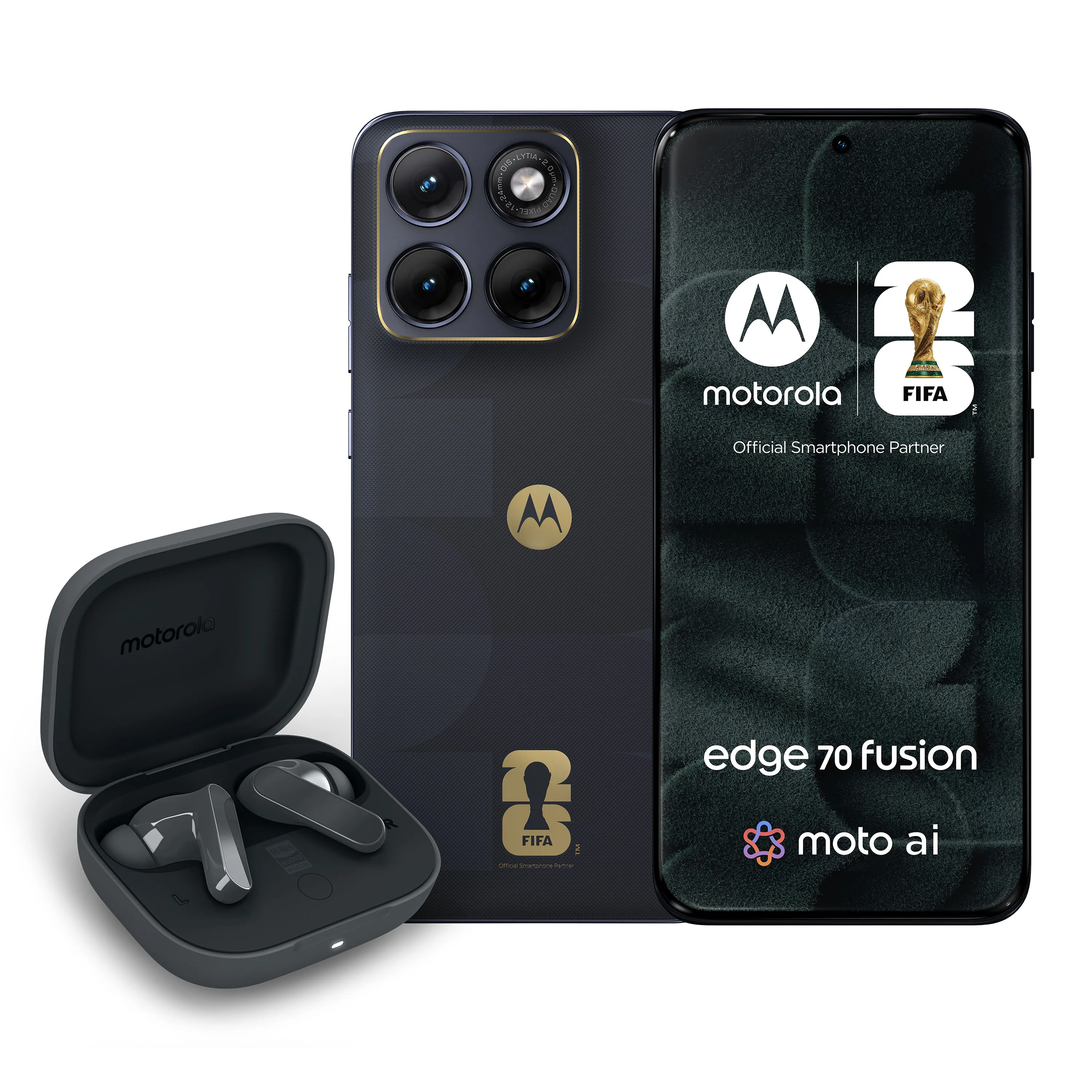 Smartfon Motorola edge 70 fusion 8/256GB 6,78" 144Hz 50Mpix FIFA World Cup 26™ Collection + Słuchawki Moto Buds Bass