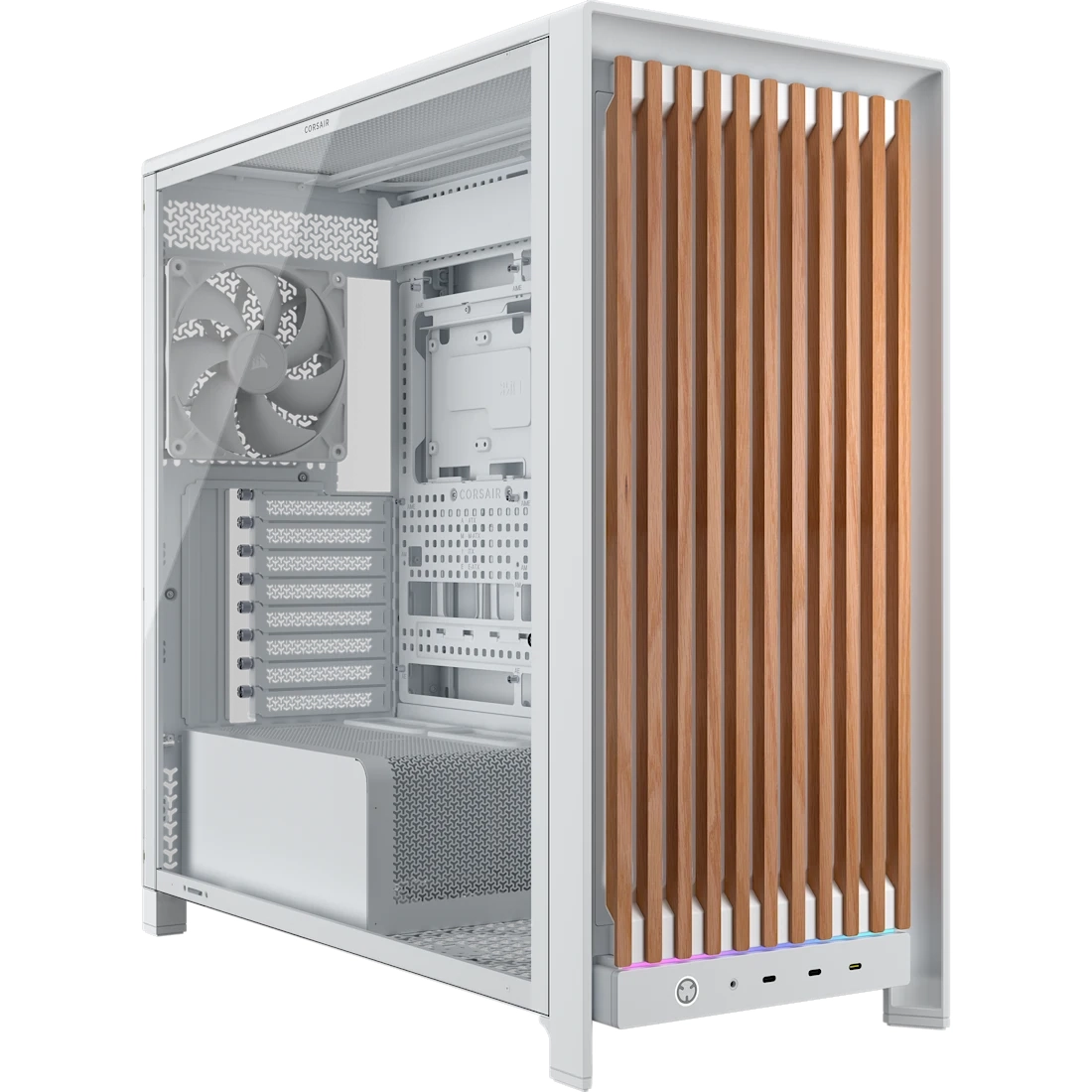 Obudowa Corsair Frame 5000D Wood RS Biało-brązowy