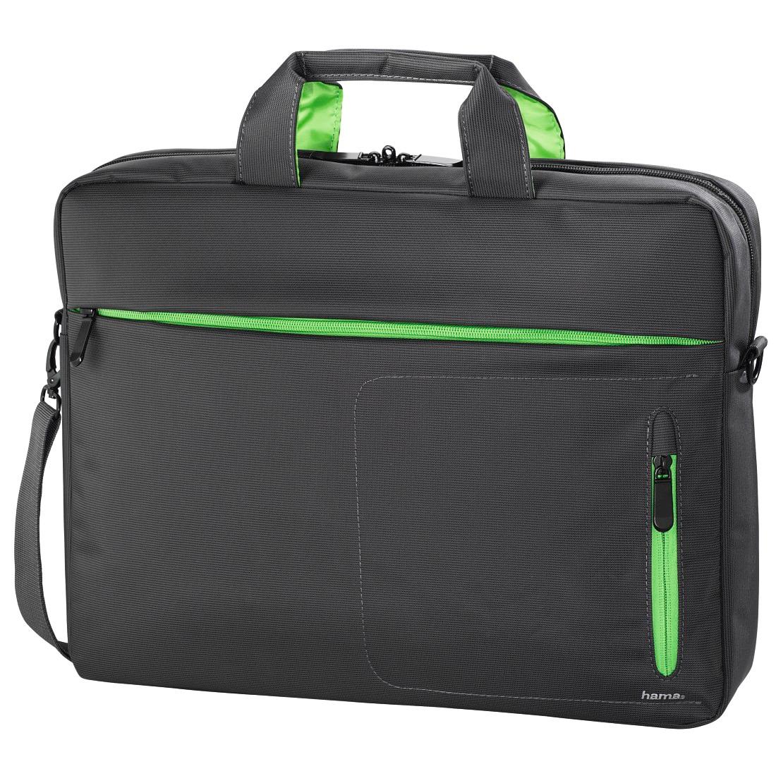 Torba na laptopa Hama Marseille 15,6" (czarno-zielony)