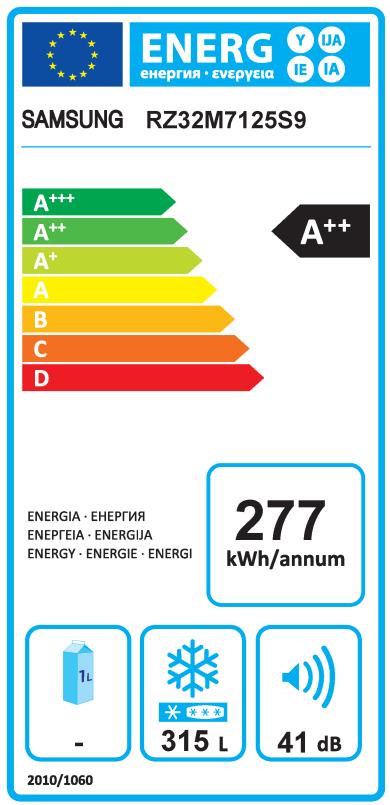 Lodówka Samsung Twin RR39M7145S9 + zamrażarka RZ32M7125S9