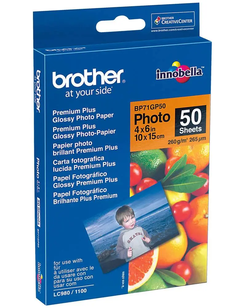 Papier fotograficzny Brother BP71GP50 50 Arkuszy