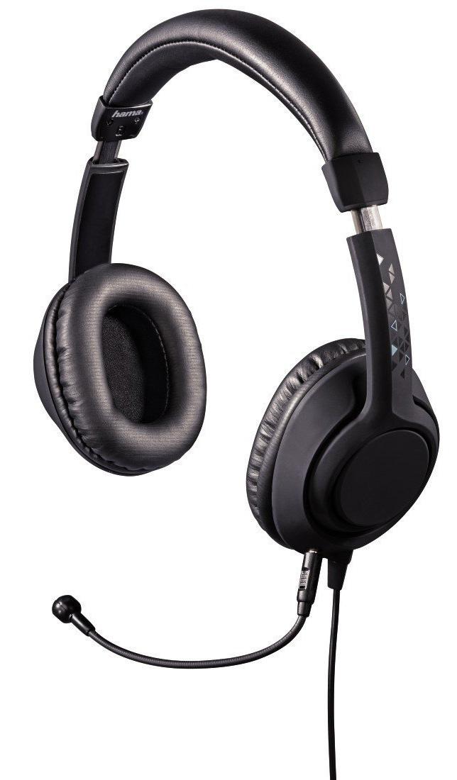 Słuchawki przewodowe z mikrofonem Hama Black Desire