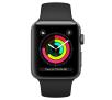 Apple Watch 3 42mm czarny (pasek sport)