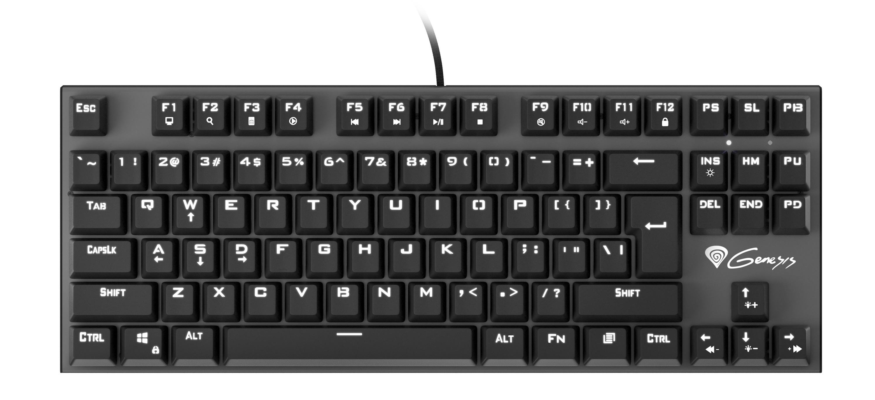 Klawiatura mechaniczna Genesis Thor 300 TKL - Outemu Red
