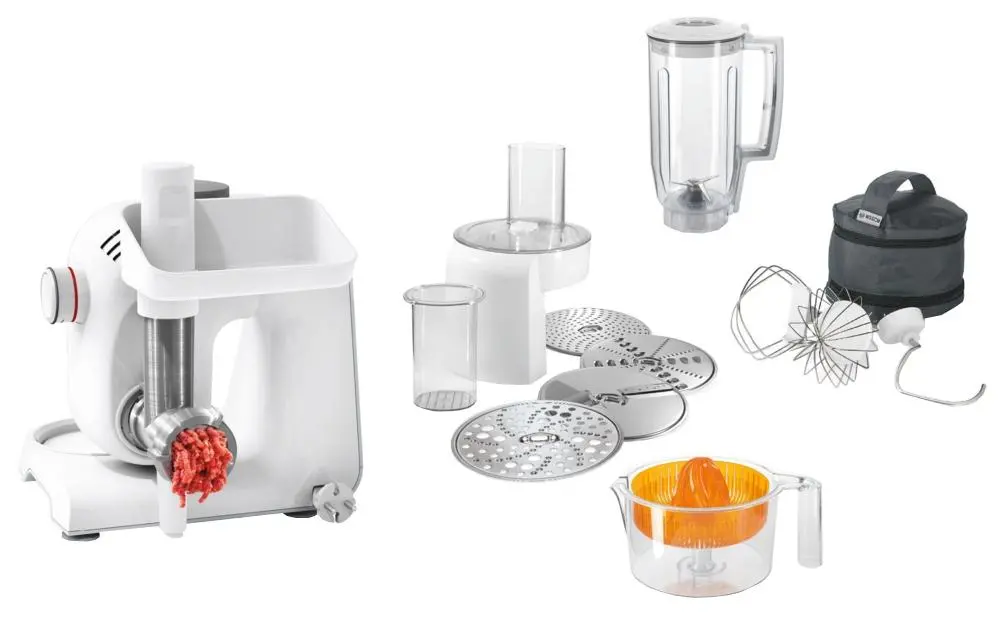Robot kuchenny Bosch MUM58259 Z maszynką do mięsa Rozdrabniaczem z 4 tarczami Silnik 1000W