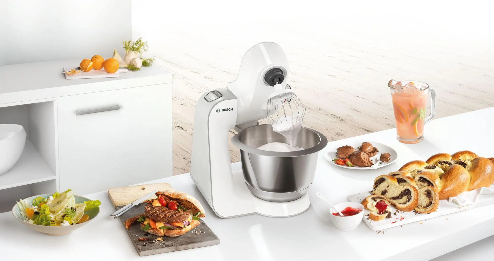 Robot kuchenny Bosch MUM58259 Z maszynką do mięsa Rozdrabniaczem z 4 tarczami Silnik 1000W