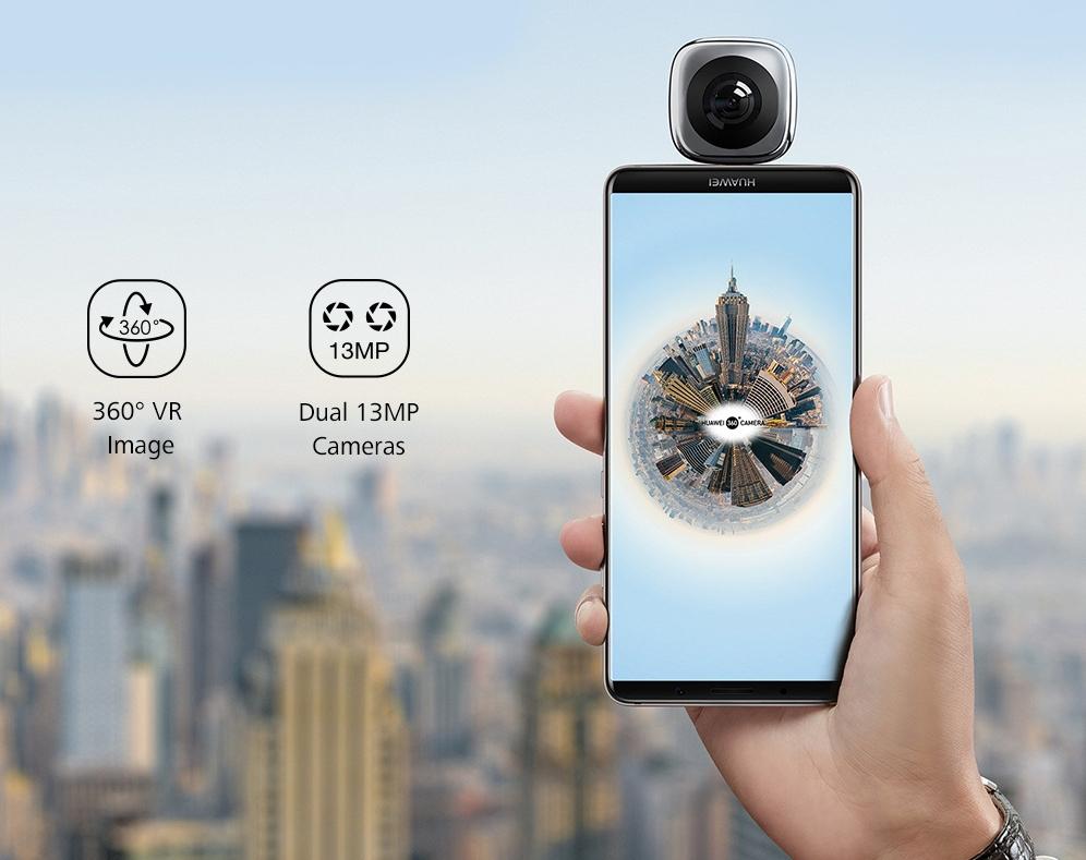 Smartfon Huawei Mate 10 Pro + kamera 360 CV60 (szary)