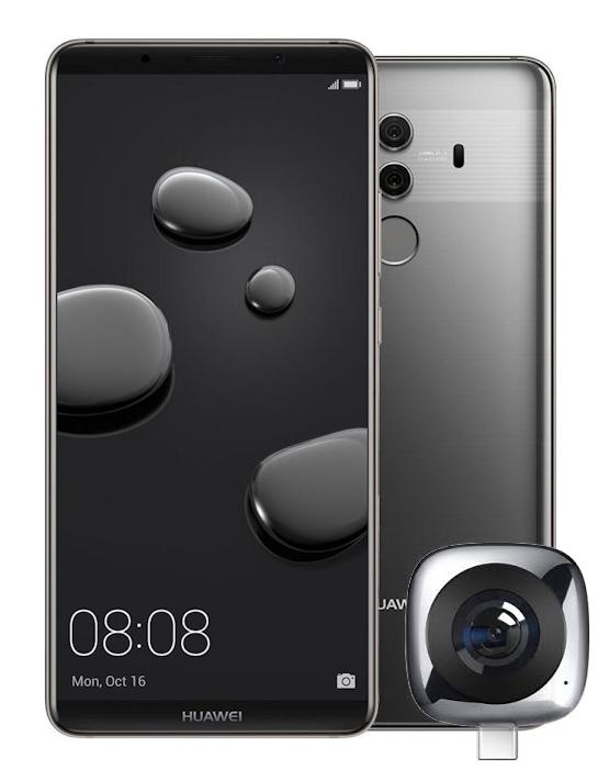 Smartfon Huawei Mate 10 Pro + kamera 360 CV60 (szary)