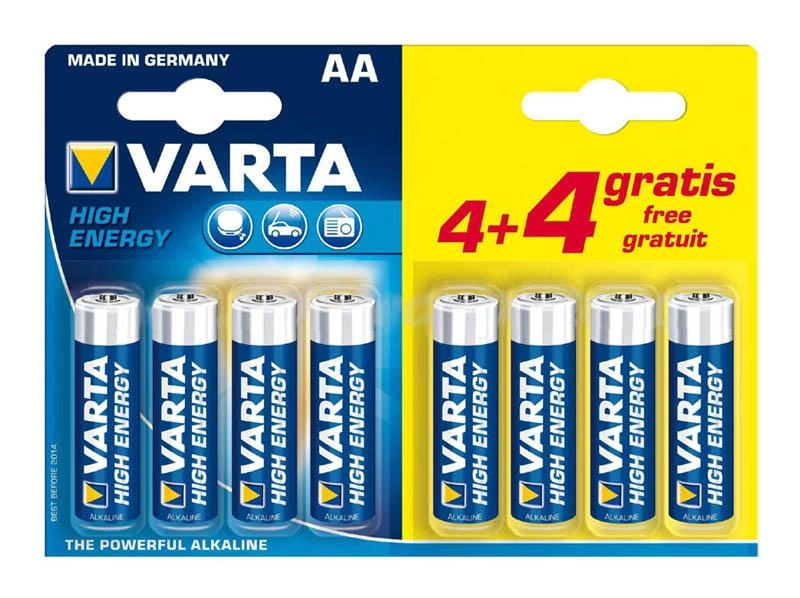 Baterie VARTA AA High Energy (4+4 szt.)