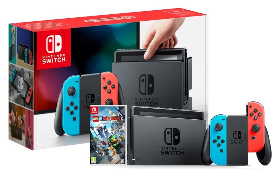 Nintendo Switch Joy-Con (czerwono-niebieski) + LEGO Ninjago