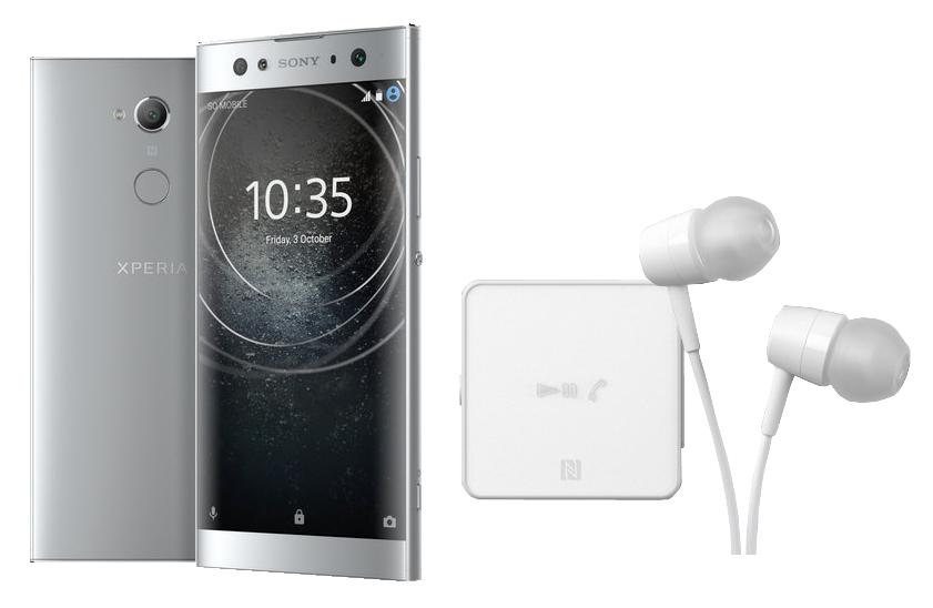 Smartfon Sony Xperia XA2 Ultra (srebrny) + słuchawki SBH24