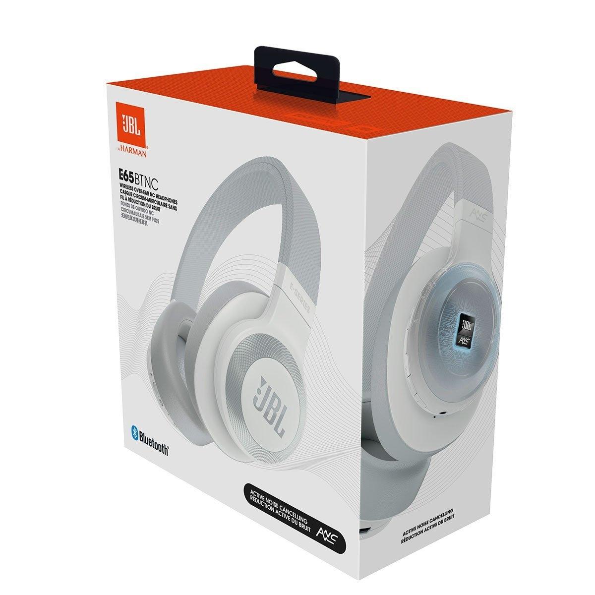 Słuchawki bezprzewodowe JBL E65BTNC (biały)
