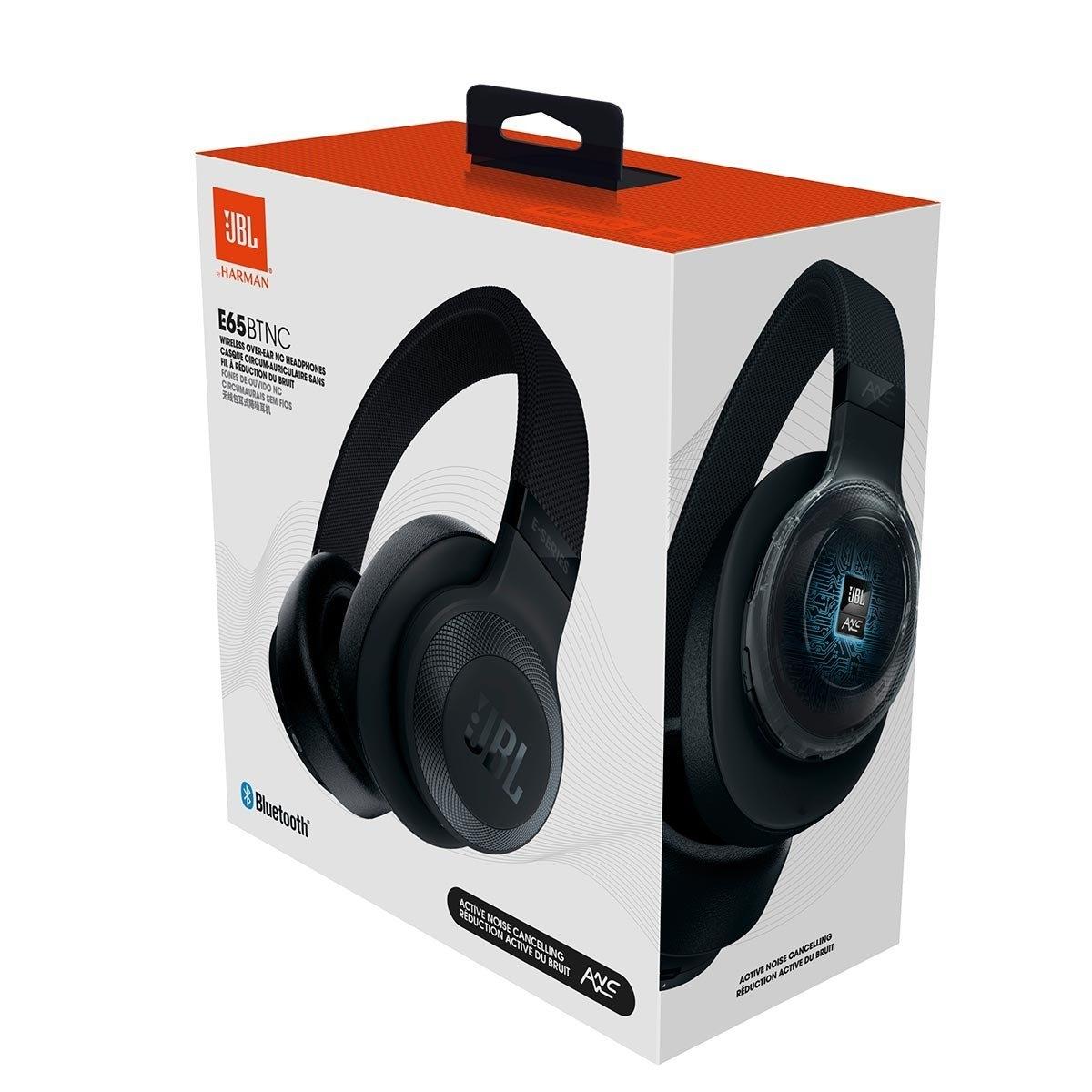 Słuchawki bezprzewodowe JBL E65BTNC Nauszne Bluetooth 4.1 Czarny