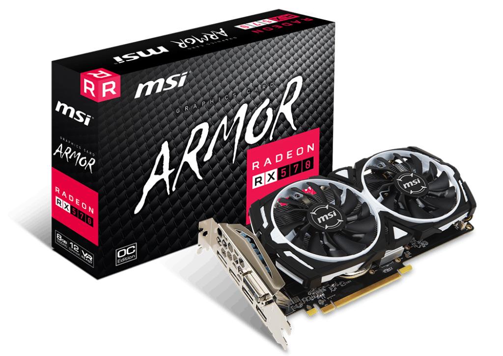 MSI Radeon RX 570 ARMOR 8G OC GDDR5 256bit