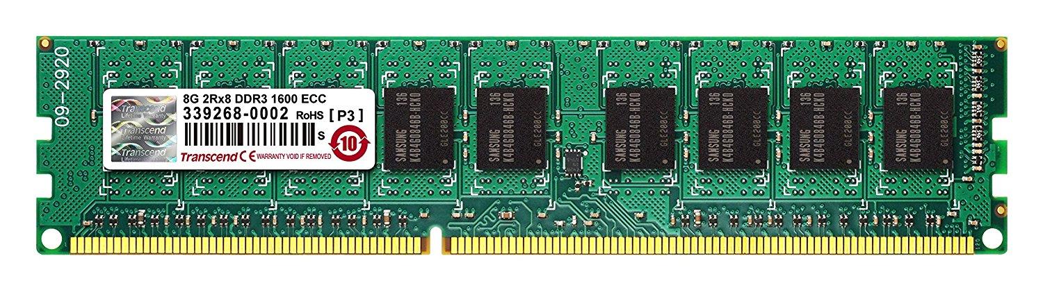 Pamięć RAM Transcend DDR3 8GB 1600 CL11 ECC