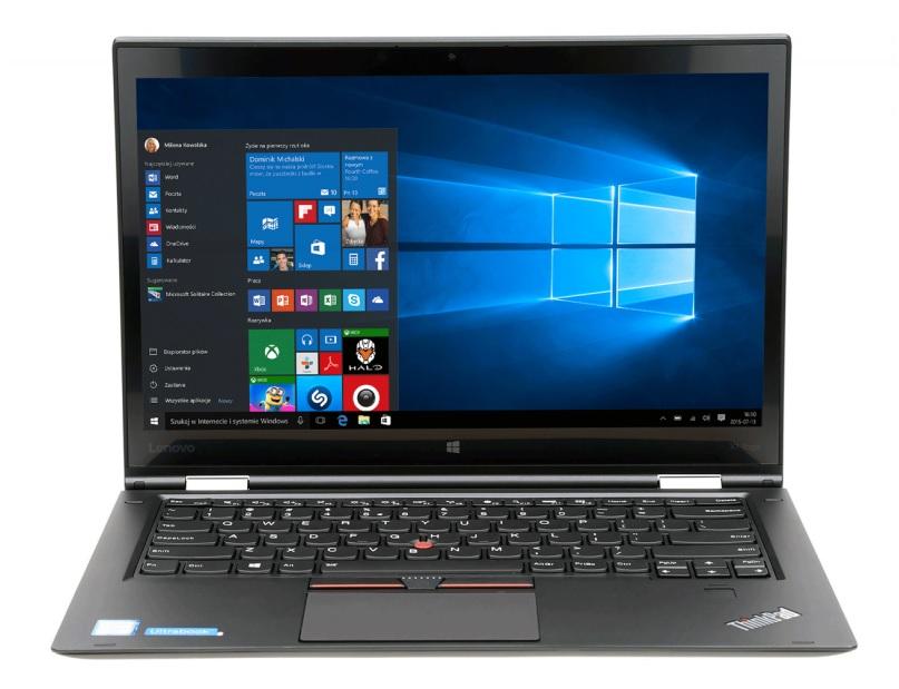 Lenovo ThinkPad X1 Yoga 14" Intel® Core™ i7-6500U 8GB RAM 256GB Dysk Win10 Pro