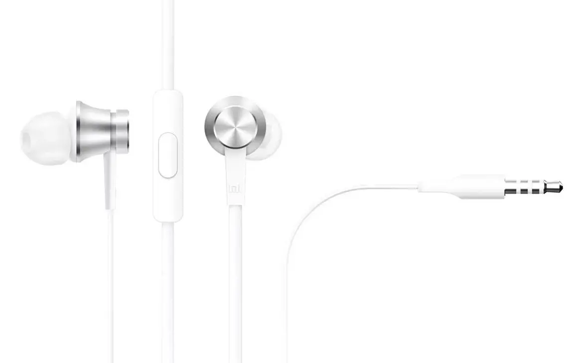 Słuchawki przewodowe Xiaomi Mi Piston Basic Dokanałowe Mikrofon Srebrny