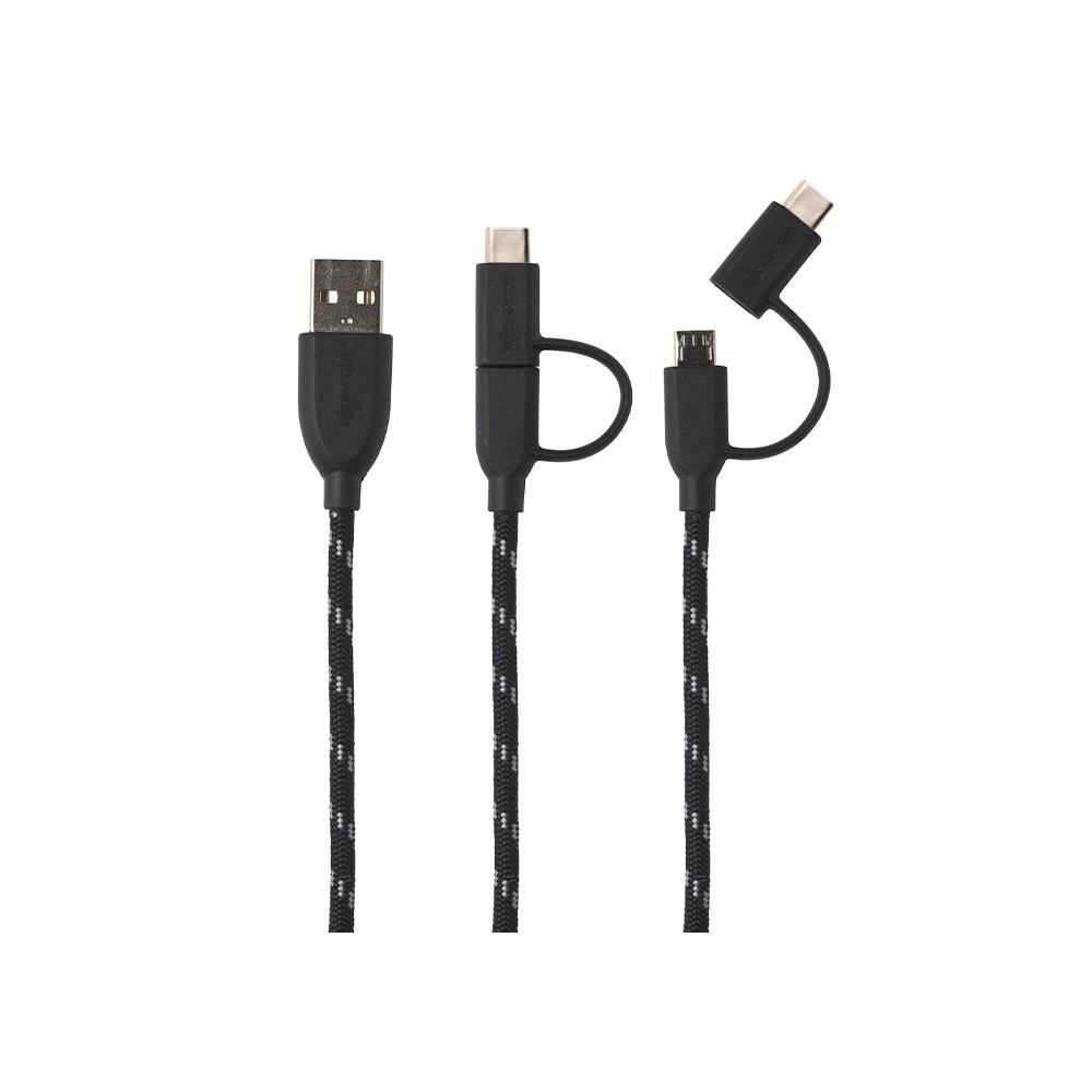 Boompods DUSBCBLK 2w1 microUSB+USB C (czarny)