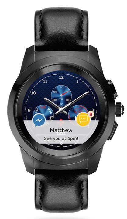 Smartwatch MyKronoz ZeTime Premium regular (czarny/skóra)