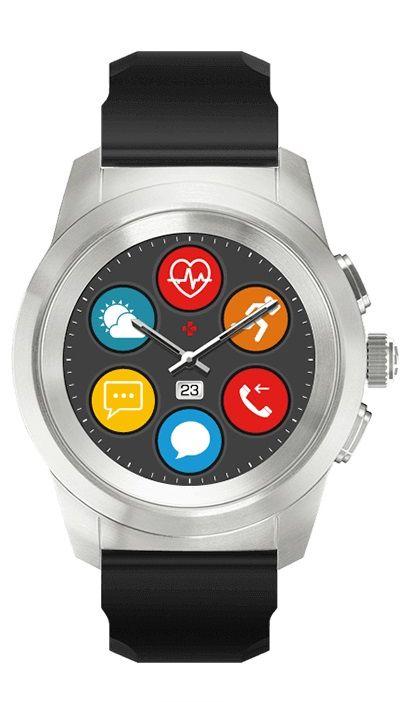 Smartwatch MyKronoz ZeTime regular (srebrny/czarny)