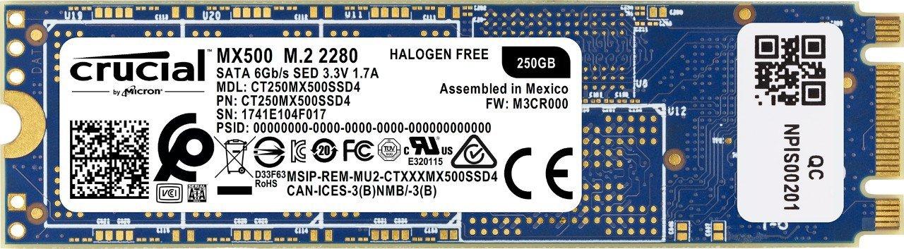 Dysk Crucial MX500 250GB M.2 2280