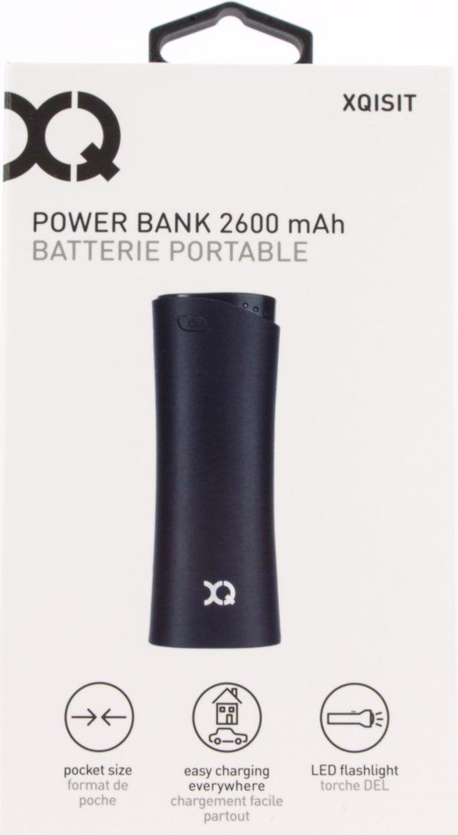Powerbank Xqisit 1xUSB 2600 mAh 26054 (czarny)