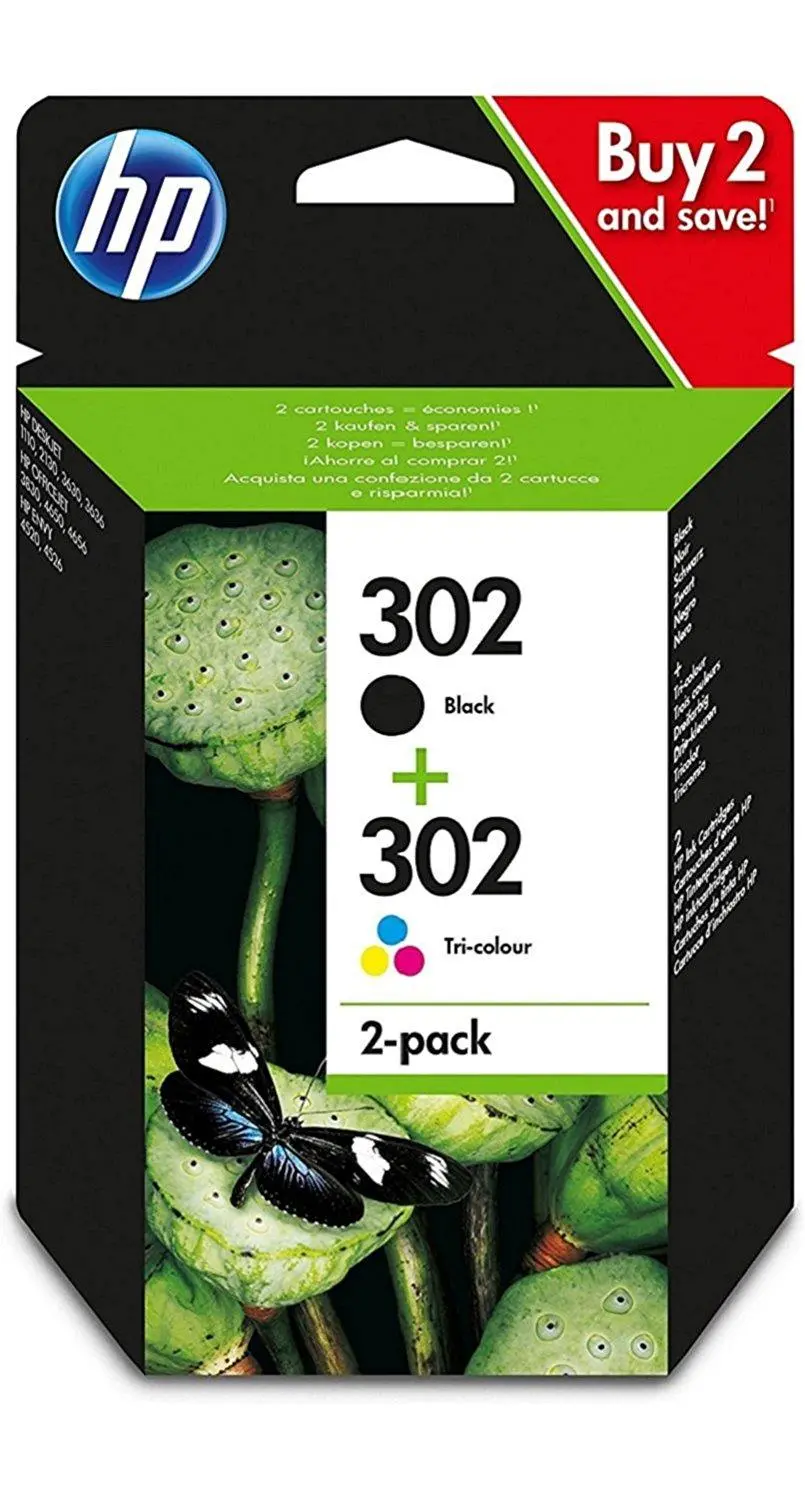Tusz HP Combo Pack X4D37AE nr 302 BK+CL Czarny+Kolor 7,5 ml