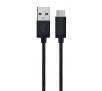 Kabel Xqisit Cotton Cable USB C 3.0-USB A Czarny