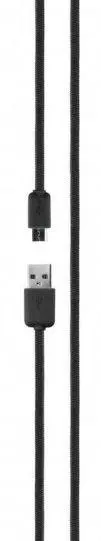 Kabel Xqisit Cotton Cable microUSB-USB A Czarny