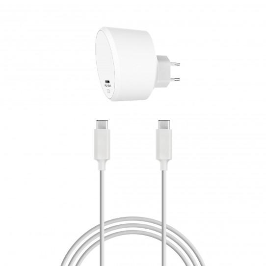 Xqisit Travel Charger 45W USB-C (biały)