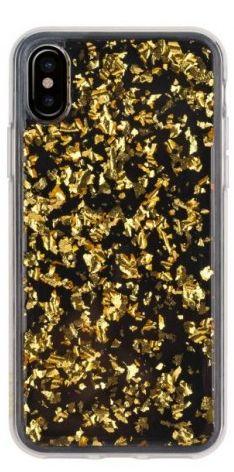 Etui Flavr iPlate Flakes do iPhone X (złoty)