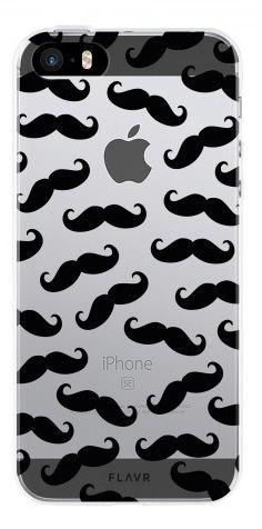 Flavr iPlate Moustaches iPhone 5/5s/SE (czarny)