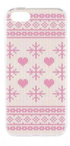 Etui Flavr Cardcase Ugly Xmas Sweater do iPhone 5/5s/SE (różowy)