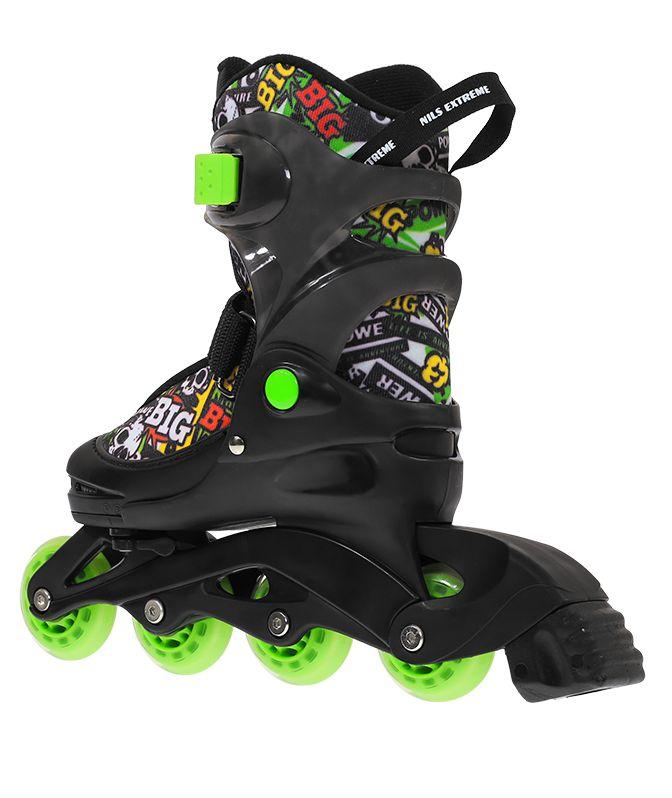 Nils Extreme NJ2117A rozmiar L 38-41 (czarno-zielony), Rolki Nils Extreme NJ2117A rozmiar L 38-41 (czarno-zielony), Rolki