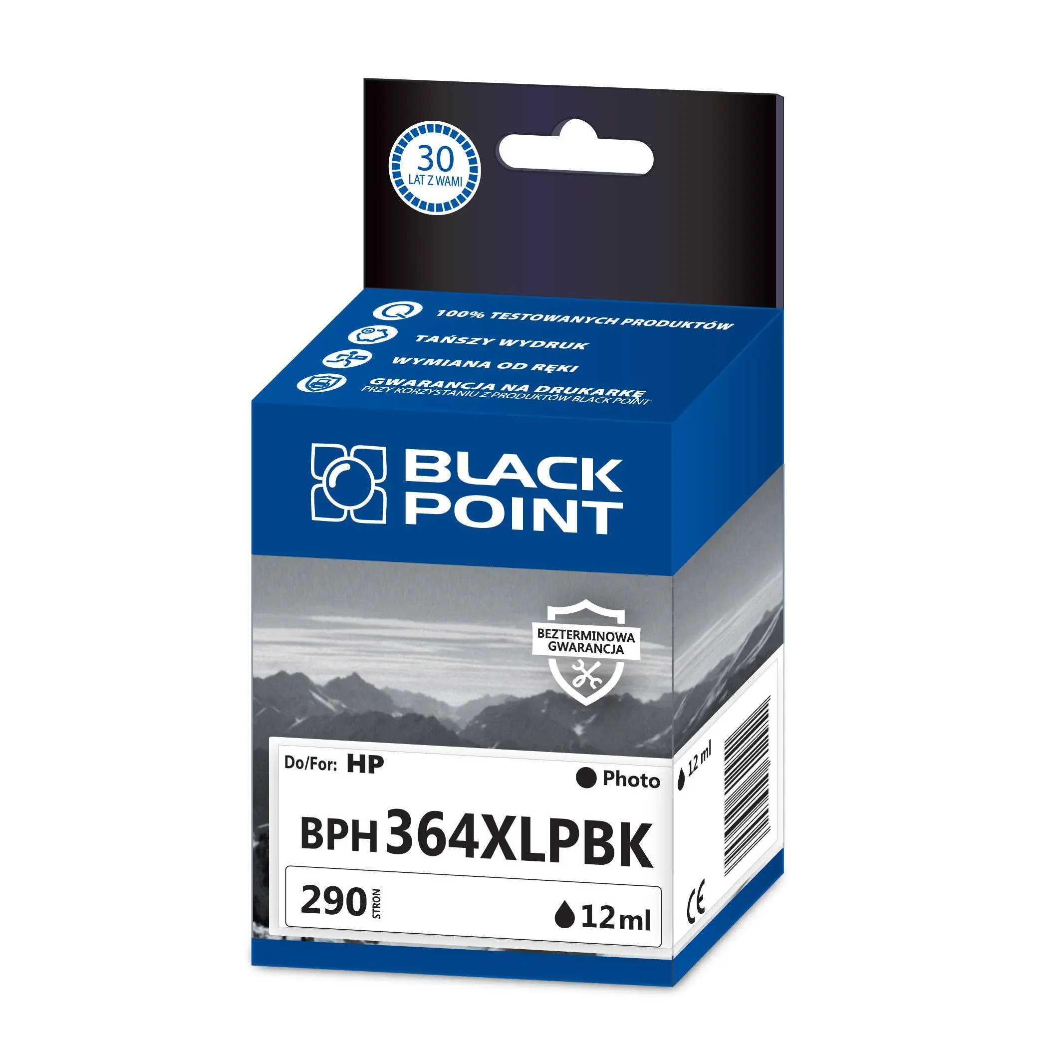 Tusz Black Point BPH364XLBK (zamiennik CN684EE nr 364XL) Czarny 12 ml