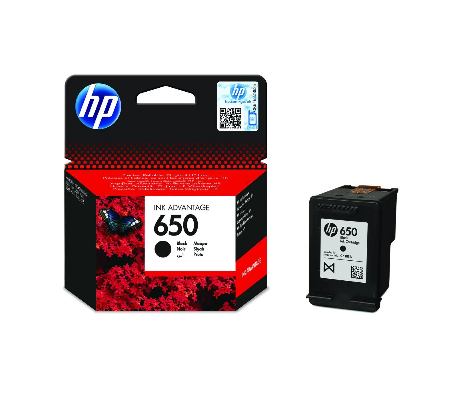 Tusz HP CZ101AE nr 650 Czarny 6,5 ml