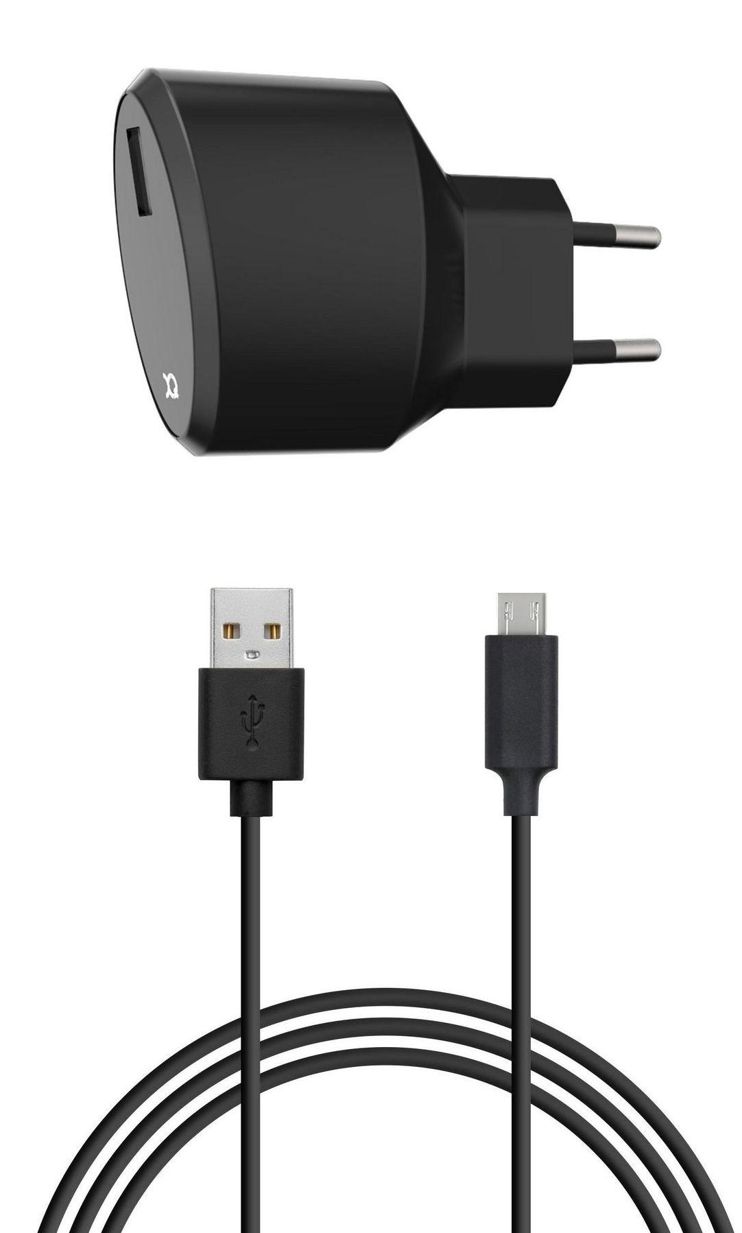 Xqisit Travel Charger 2,4A microUSB (czarny)