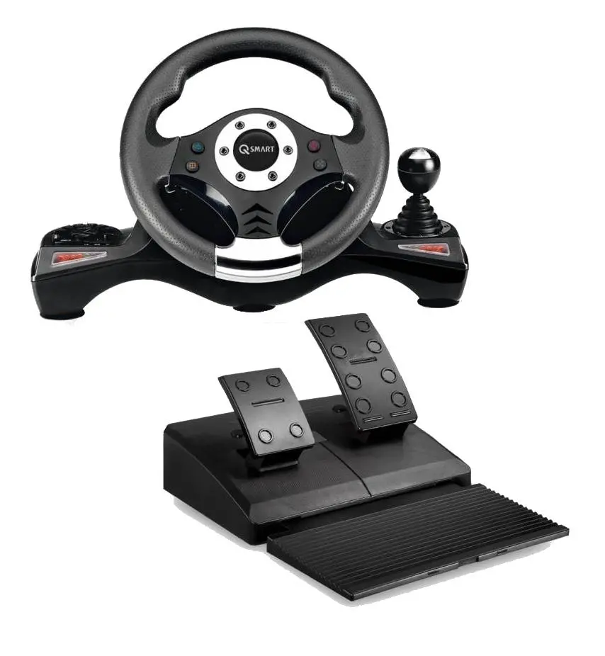 Kierownica Q-SMART SW6060 SUZUKA PRO 4w1 z pedałami do PS4, PS3, Xbox One, PC