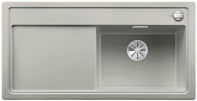 Zlewozmywak Blanco ZENAR XL 6 S 523967 komora prawa - perłowoszary - granitowy - wpuszczany w blat - ociekacz