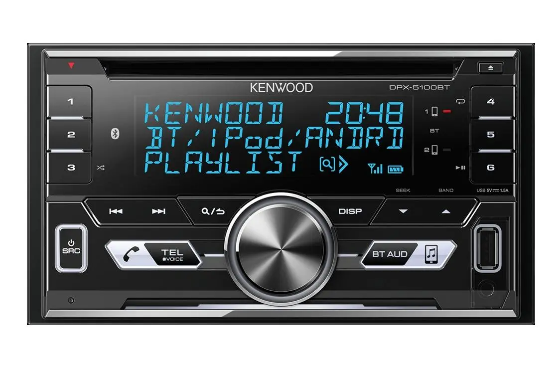 Radioodtwarzacz samochodowy Kenwood DPX-5100BT z CD/USB 4x50W Bluetooth