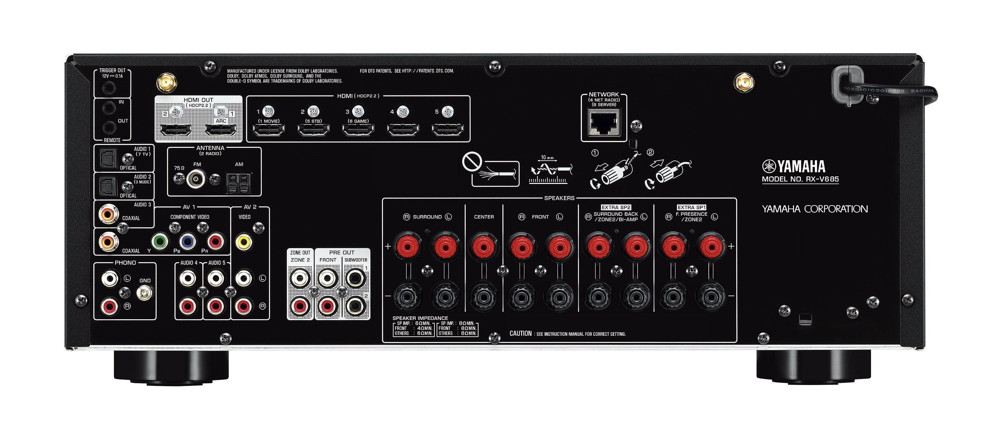 Amplituner Yamaha MusicCast RX-V685 (czarny)